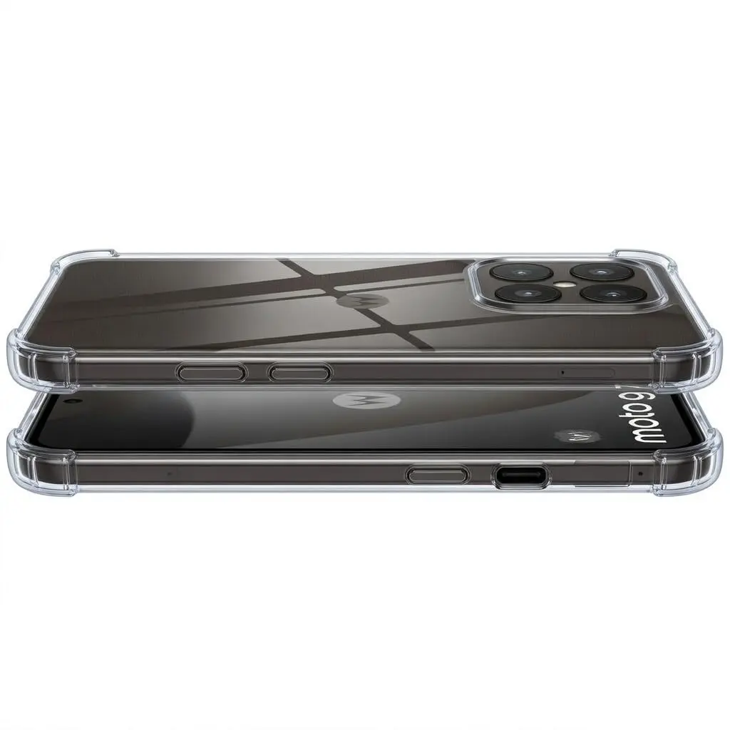 Motorola Moto G77 Hoesje Schokbestendig en Dun TPU Back Cover Transparant afbeelding 5
