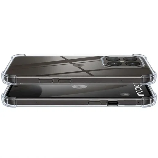 Motorola Moto G77 Hoesje Schokbestendig en Dun TPU Back Cover Transparant afbeelding 5