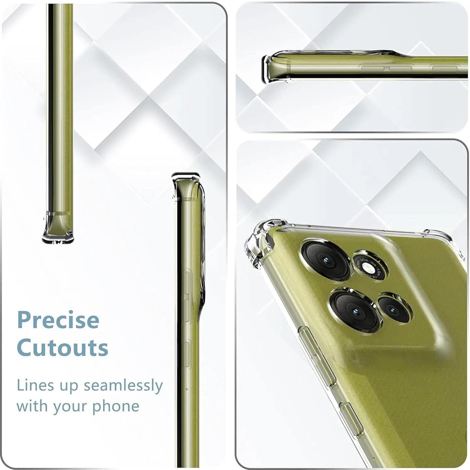 Motorola Moto G87 / G77 / G67 Hoesje Schokbestendig TPU Back Cover Transparant afbeelding 6