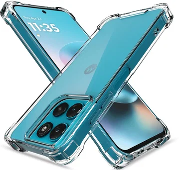Motorola Moto G87 / G77 / G67 Hoesje Schokbestendig TPU Back Cover Transparant