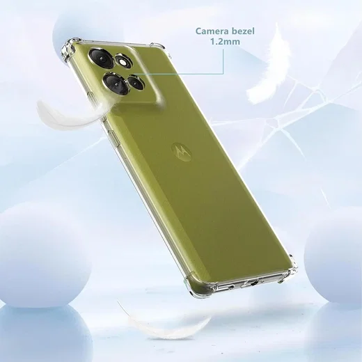 Motorola Moto G87 / G77 / G67 Hoesje Schokbestendig TPU Back Cover Transparant afbeelding 2