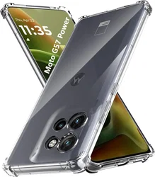 Motorola Moto G57 Power Hoesje Schokbestendig en Dun TPU Back Cover Transparant afbeelding