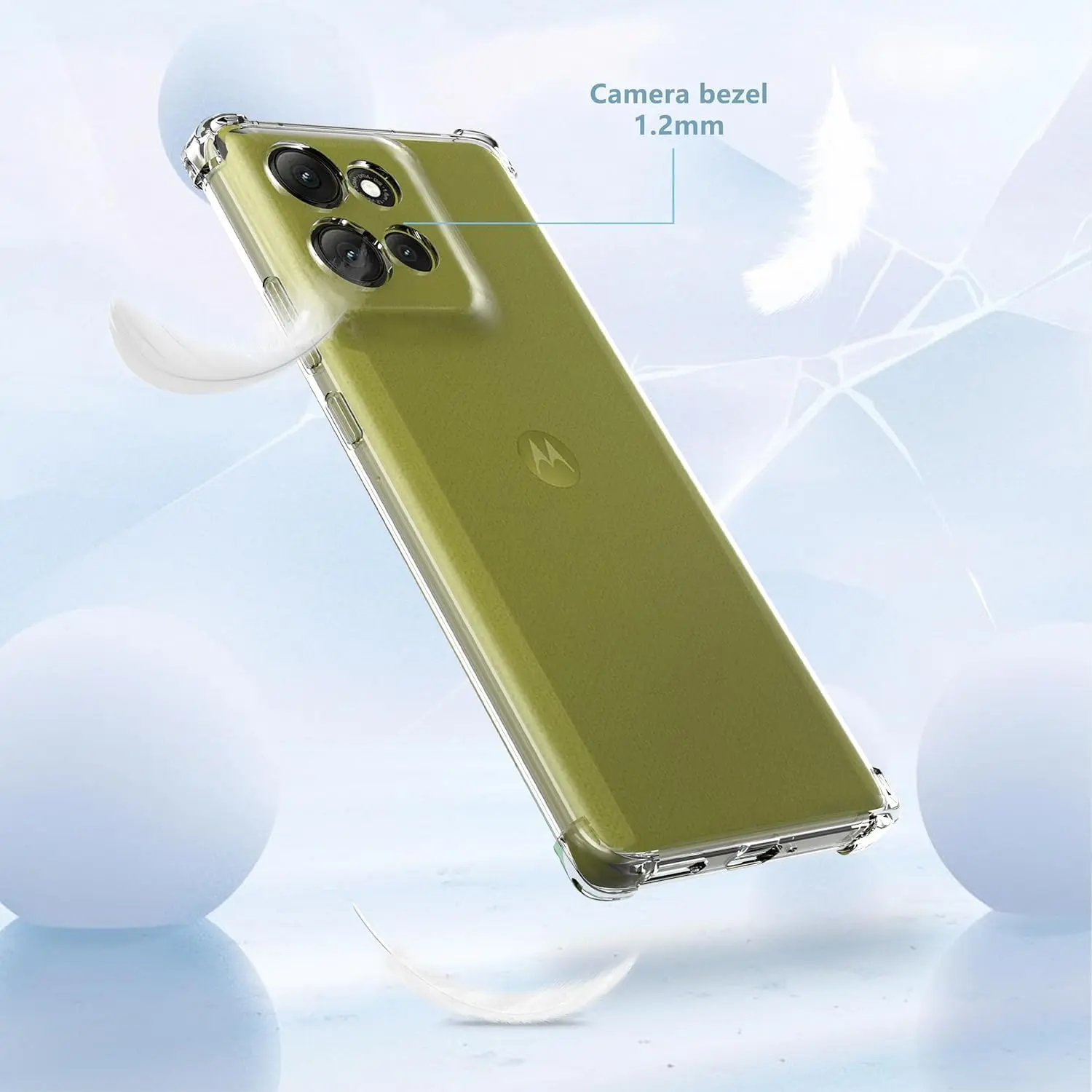Motorola Moto G57 Power Hoesje Schokbestendig en Dun TPU Back Cover Transparant afbeelding 4