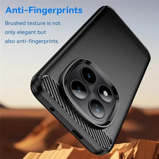Xiaomi Poco M8 Pro Hoesje Geborsteld TPU Flexibele Back Cover Zwart afbeelding 4