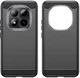 Xiaomi Poco M8 Pro Hoesje Geborsteld TPU Flexibele Back Cover Zwart afbeelding 2