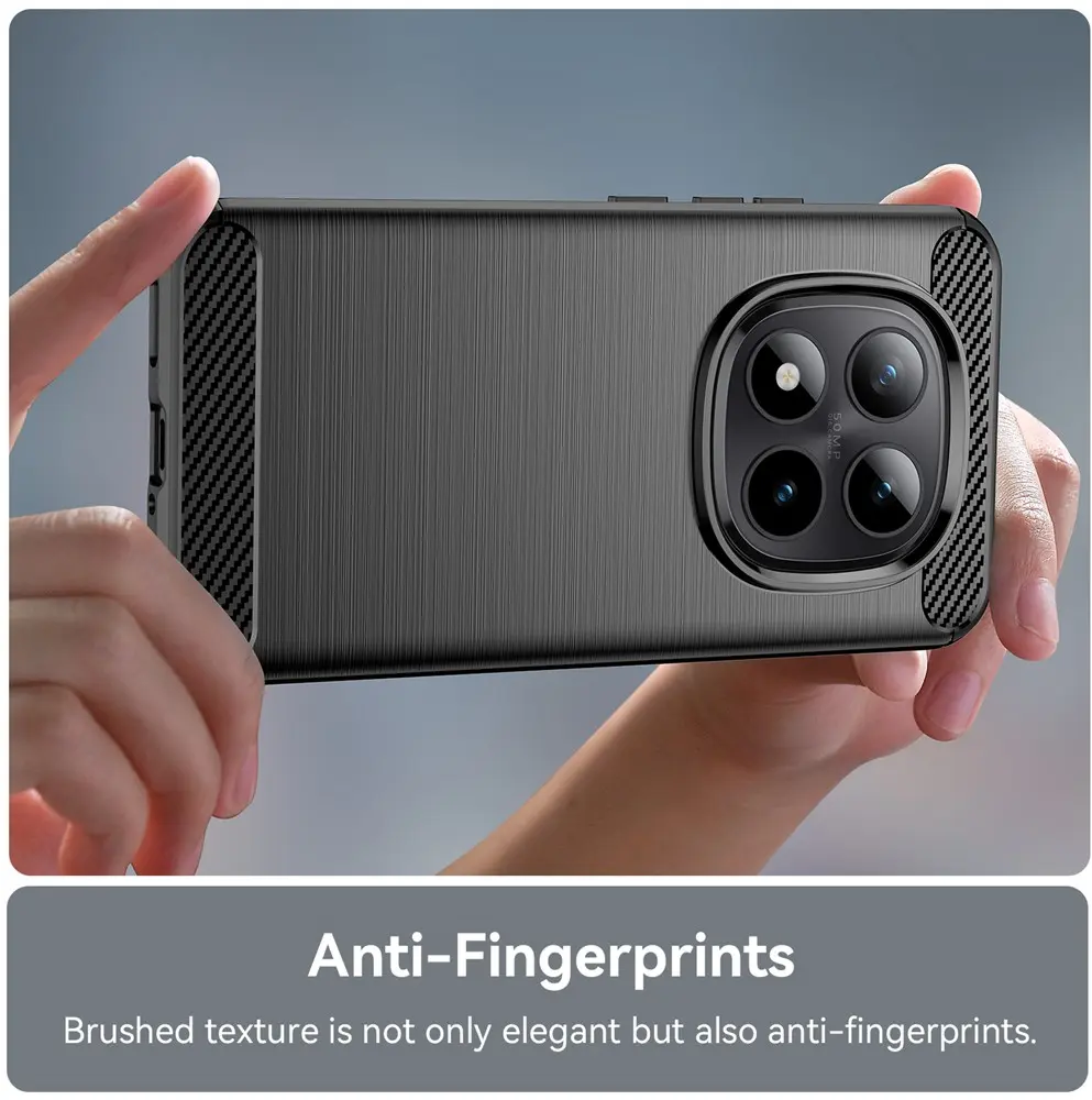 Xiaomi Poco M8 Pro Hoesje Geborsteld TPU Flexibele Back Cover Zwart afbeelding 6