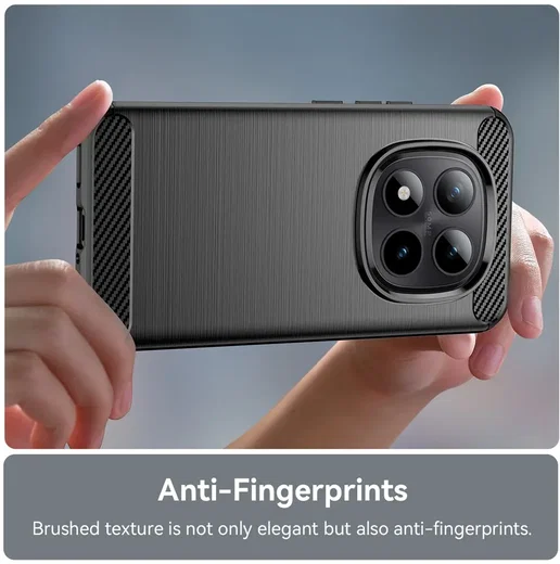 Xiaomi Poco M8 Pro Hoesje Geborsteld TPU Flexibele Back Cover Zwart afbeelding 6