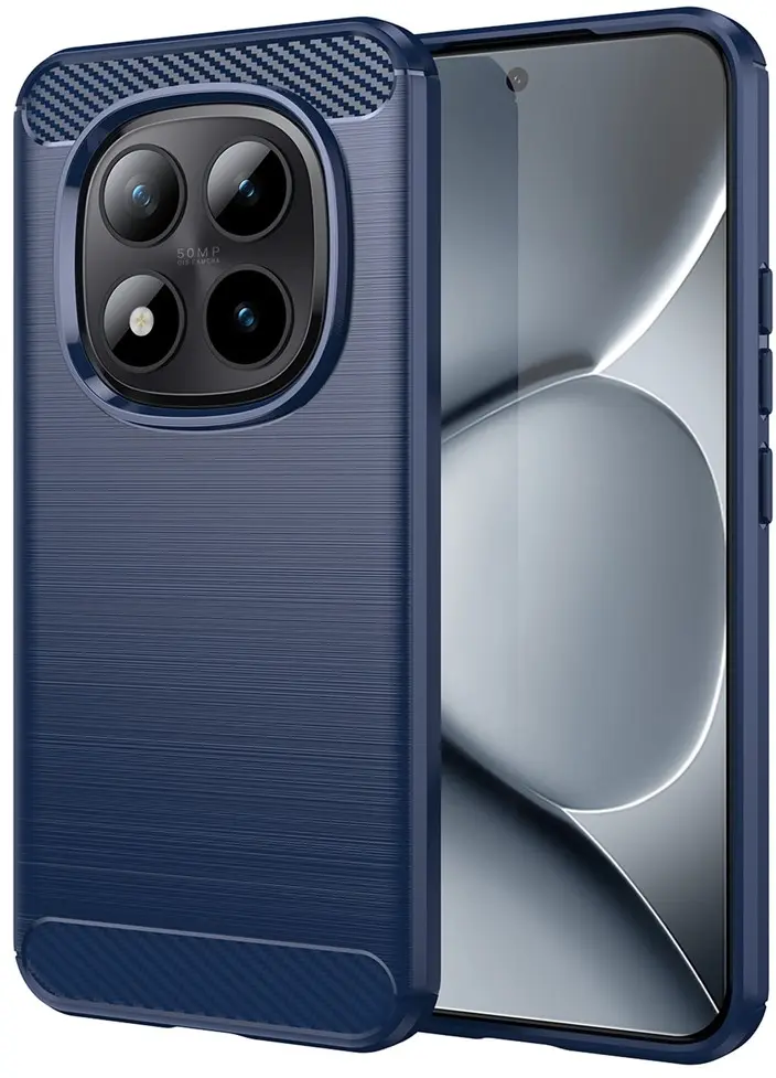 Xiaomi Poco M8 Pro Hoesje Geborsteld TPU Flexibele Back Cover Blauw afbeelding 1