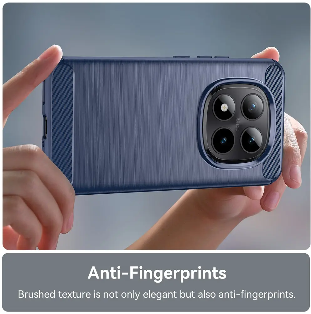 Xiaomi Poco M8 Pro Hoesje Geborsteld TPU Flexibele Back Cover Blauw afbeelding 8