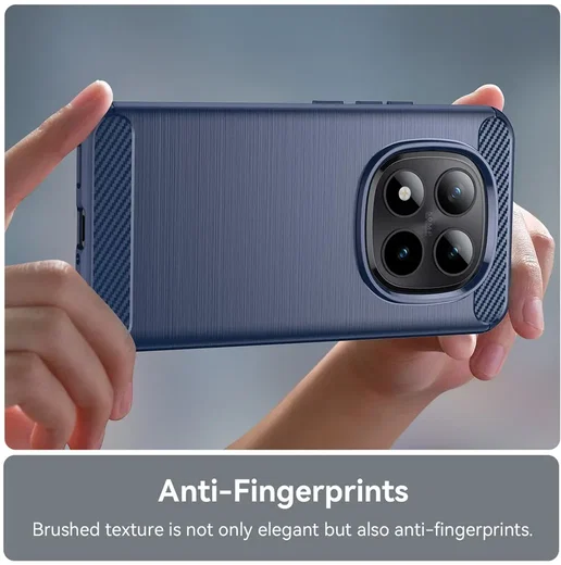 Xiaomi Poco M8 Pro Hoesje Geborsteld TPU Flexibele Back Cover Blauw afbeelding 8