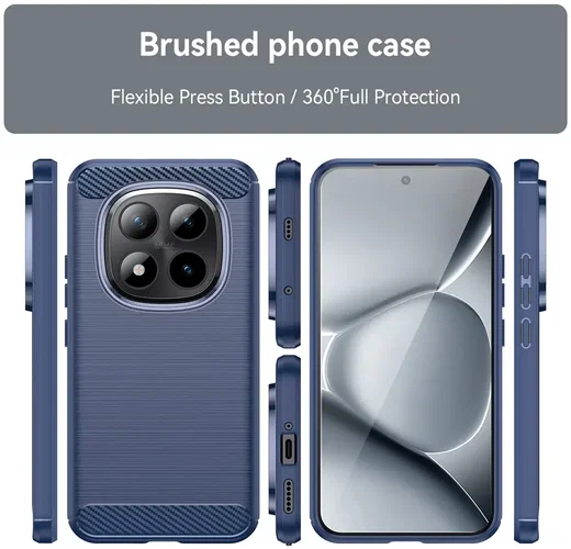 Xiaomi Poco M8 Pro Hoesje Geborsteld TPU Flexibele Back Cover Blauw afbeelding 11