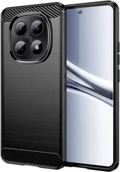 Xiaomi Poco M8 Hoesje Geborsteld TPU Flexibele Back Cover Zwart afbeelding