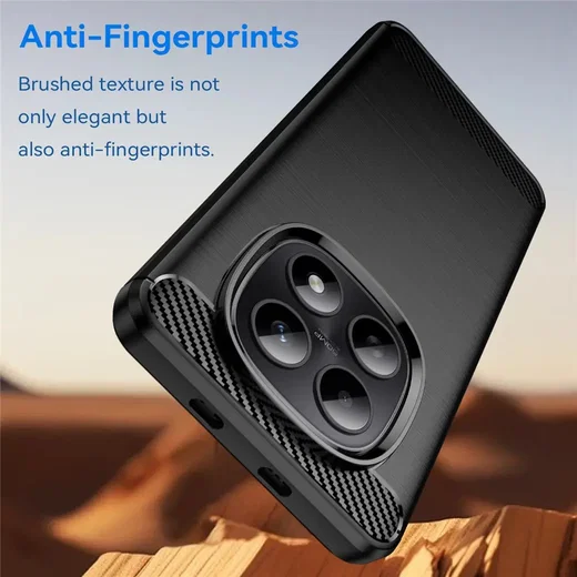 Xiaomi Poco M8 Hoesje Geborsteld TPU Flexibele Back Cover Zwart afbeelding 4