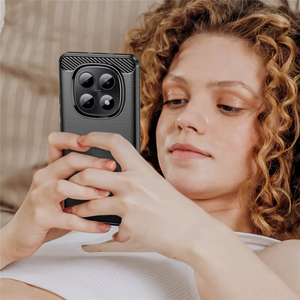 Xiaomi Poco M8 Hoesje Geborsteld TPU Flexibele Back Cover Zwart afbeelding 10