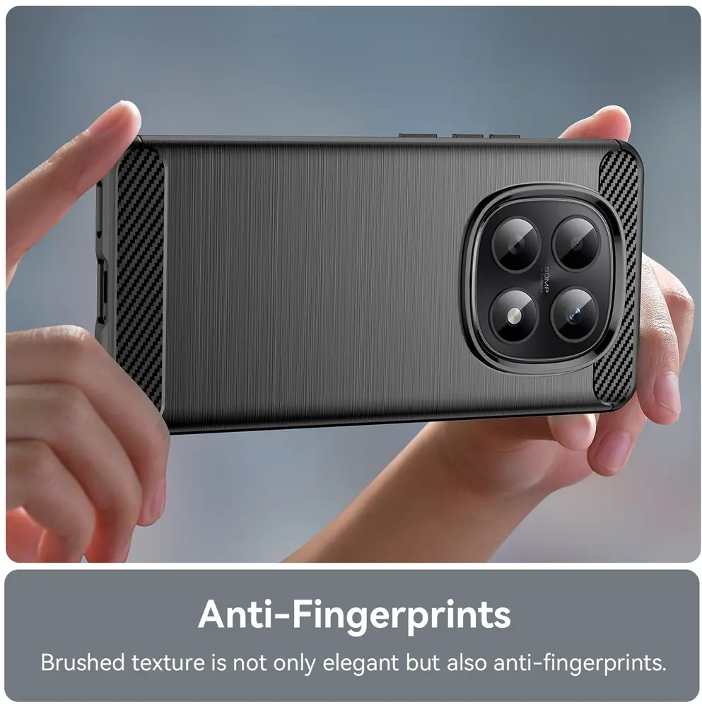 Xiaomi Poco M8 Hoesje Geborsteld TPU Flexibele Back Cover Zwart afbeelding 8
