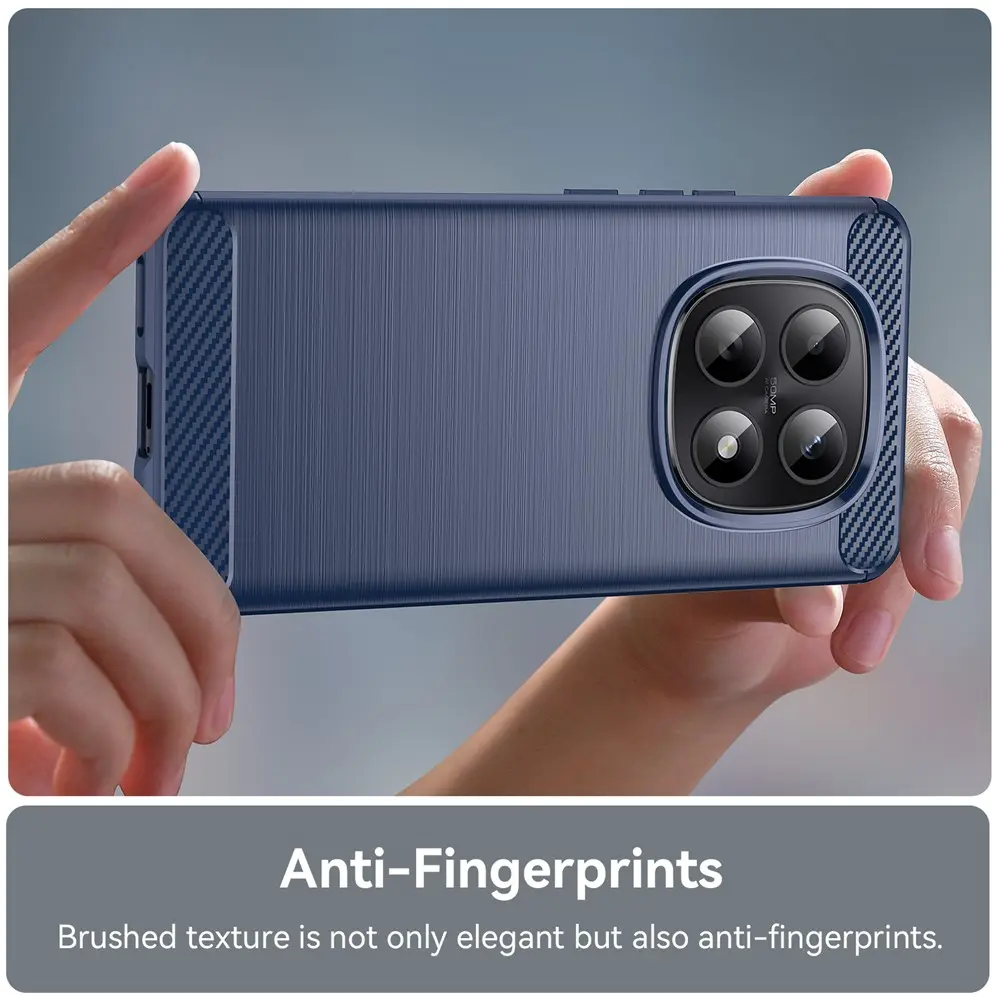 Xiaomi Poco M8 Hoesje Geborsteld TPU Flexibele Back Cover Blauw afbeelding 8