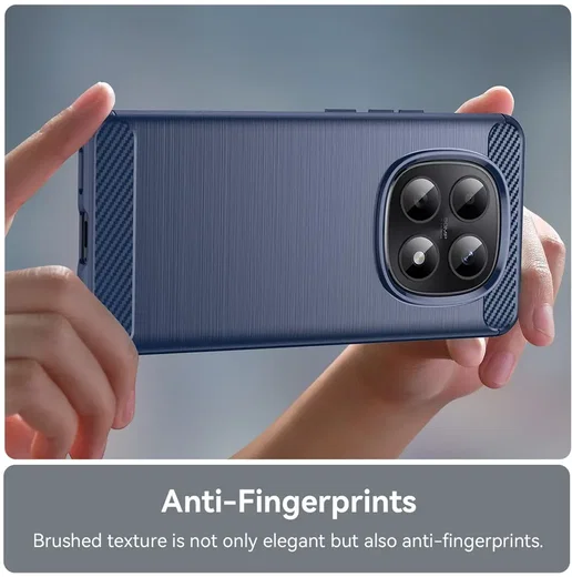 Xiaomi Poco M8 Hoesje Geborsteld TPU Flexibele Back Cover Blauw afbeelding 8