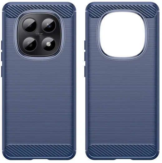Xiaomi Poco M8 Hoesje Geborsteld TPU Flexibele Back Cover Blauw afbeelding 2