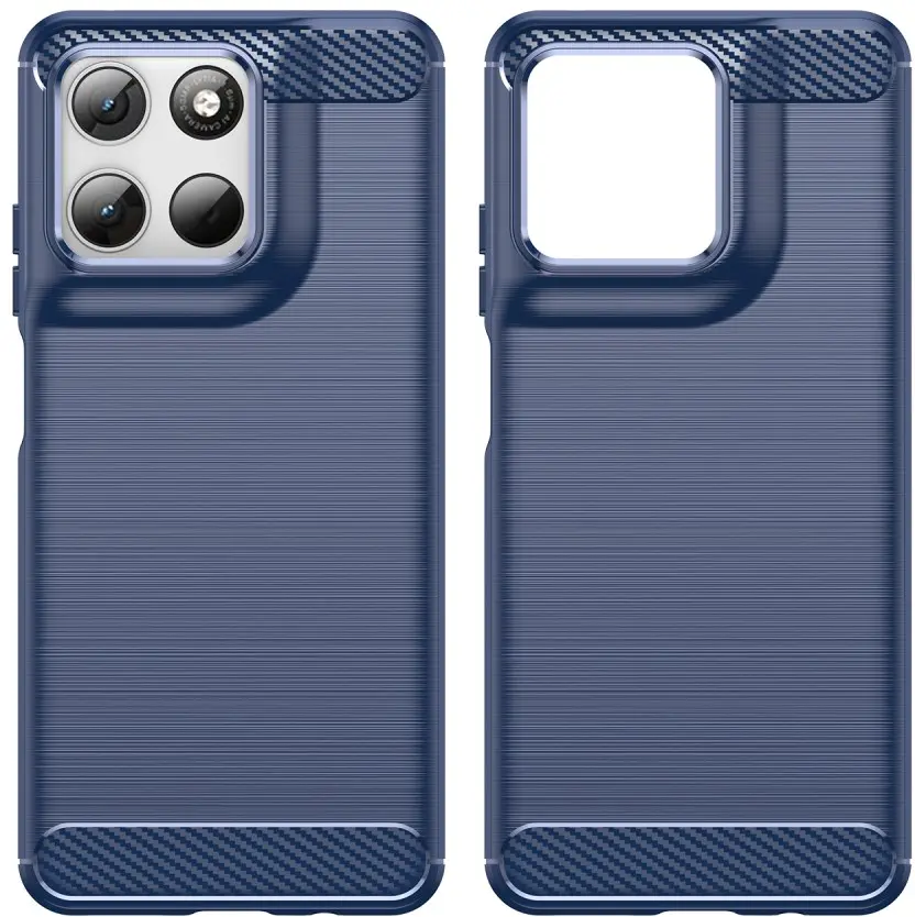 Motorola Moto G57 Power Hoesje Geborsteld TPU Flexibele Back Cover Blauw afbeelding 9