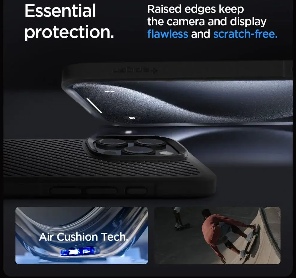 Spigen Core Armor Apple iPhone 16 Pro Hoesje Back Cover Zwart afbeelding 4