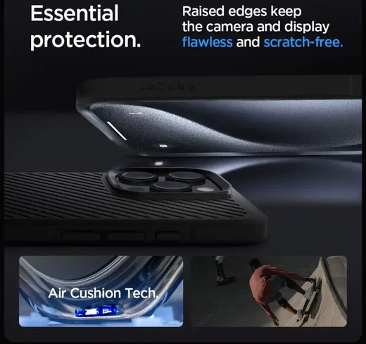 Spigen Core Armor Apple iPhone 16 Pro Hoesje Back Cover Zwart afbeelding 4