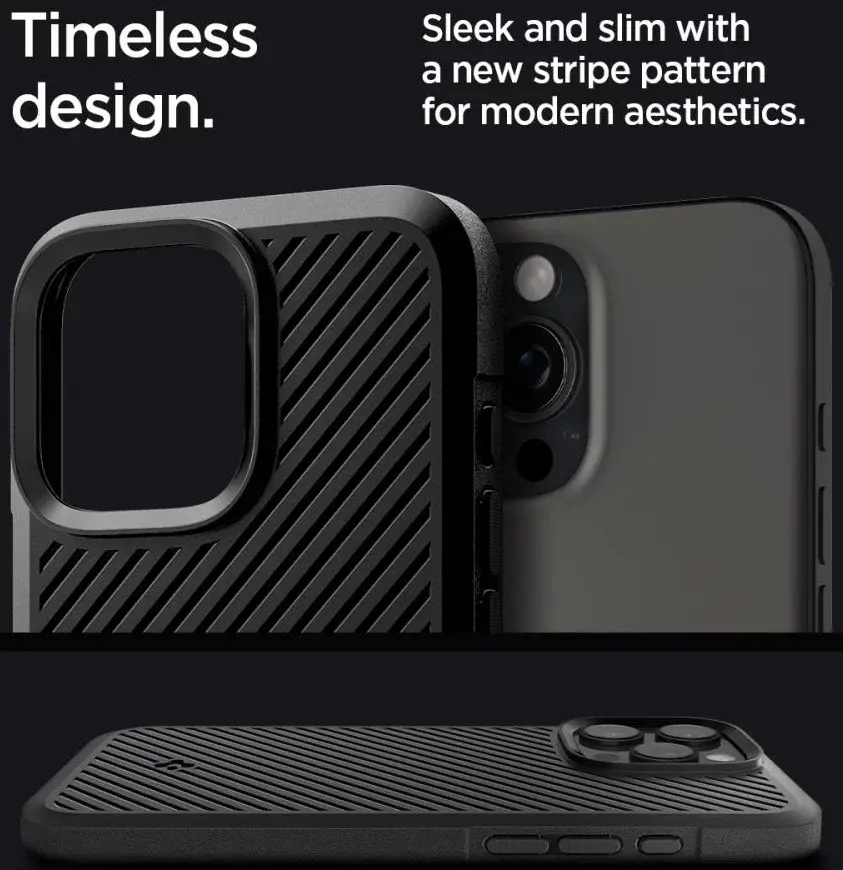 Spigen Core Armor Apple iPhone 16 Pro Hoesje Back Cover Zwart afbeelding 3