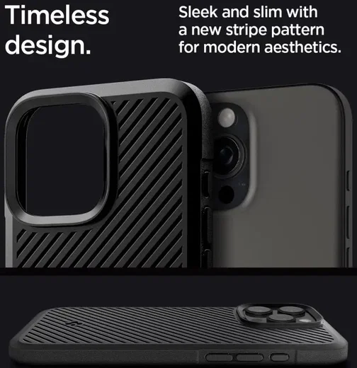 Spigen Core Armor Apple iPhone 16 Pro Hoesje Back Cover Zwart afbeelding 3