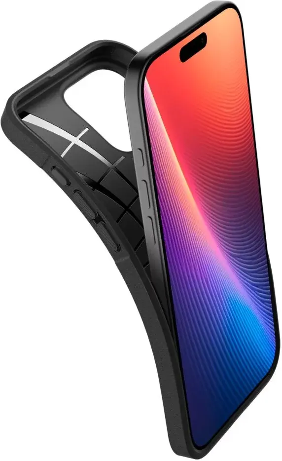 Spigen Core Armor Apple iPhone 16 Pro Hoesje Back Cover Zwart afbeelding 11