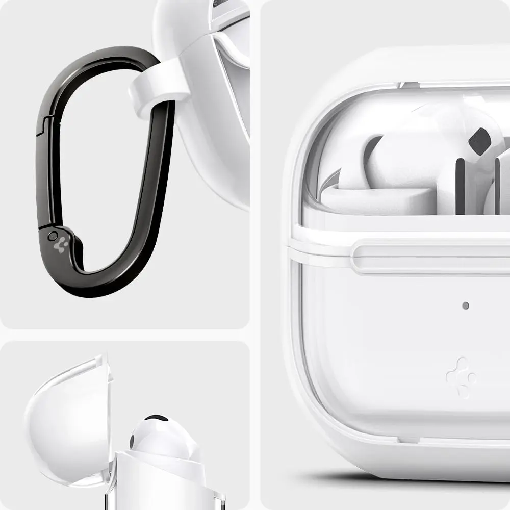 Spigen Galaxy Buds 3 / Buds 3 Pro Hoesje Ultra Hybrid Beschermcase Wit afbeelding 4