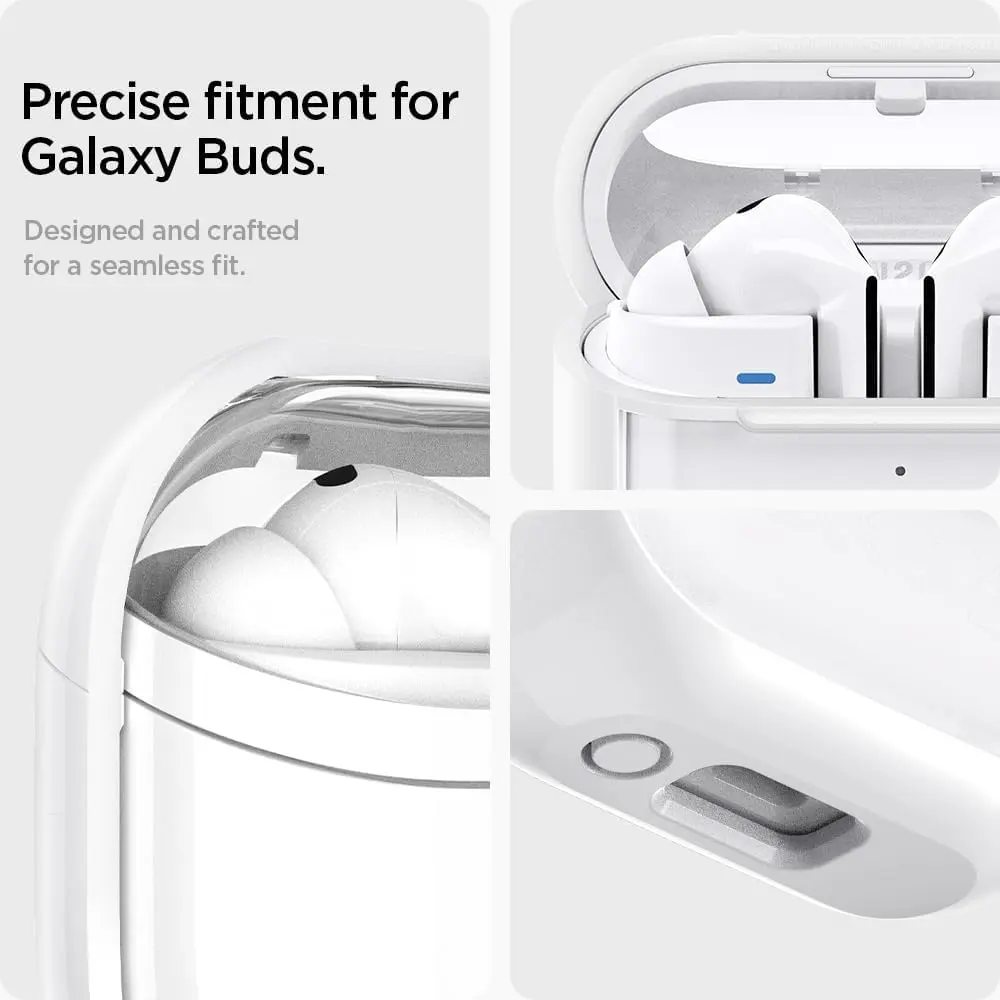Spigen Galaxy Buds 3 / Buds 3 Pro Hoesje Ultra Hybrid Beschermcase Wit afbeelding 7
