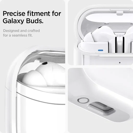 Spigen Galaxy Buds 3 / Buds 3 Pro Hoesje Ultra Hybrid Beschermcase Wit afbeelding 7