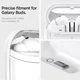 Spigen Galaxy Buds 3 / Buds 3 Pro Hoesje Ultra Hybrid Beschermcase Wit afbeelding 7