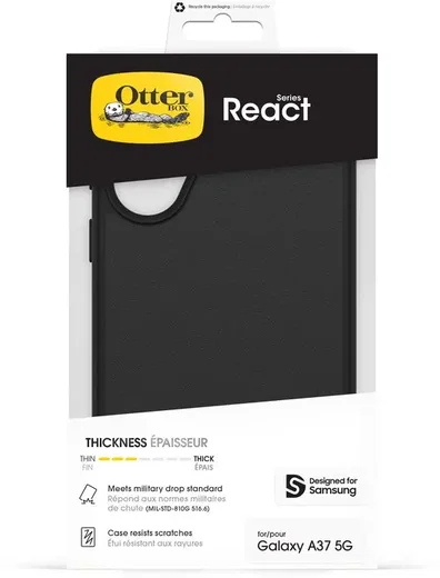 OtterBox React Samsung Galaxy A37 Hoesje Back Cover Zwart afbeelding 5