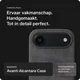 Rosso Avanti iPhone Air Hoesje Alcantara MagSafe met Wallet Grijs afbeelding 2