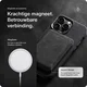 Rosso Avanti iPhone Air Hoesje Alcantara MagSafe met Wallet Grijs afbeelding 8