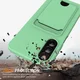 Samsung Galaxy S25 FE Hoesje met Koord en Pasjeshouder Siliconen Groen afbeelding 2