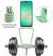 Samsung Galaxy S25 FE Hoesje met Koord en Pasjeshouder Siliconen Groen afbeelding 8