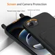 Apple iPhone 16e / 17e Hoesje met Koord en Pasjeshouder Siliconen Zwart afbeelding 7