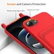 Apple iPhone 16e / 17e Hoesje met Koord en Pasjeshouder Siliconen Rood afbeelding 8