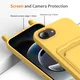 Apple iPhone 16e / 17e Hoesje met Koord en Pasjeshouder Siliconen Geel afbeelding 7