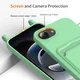 Apple iPhone 16e / 17e Hoesje met Koord en Pasjeshouder Siliconen Groen afbeelding 4