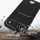 Apple iPhone Air Hoesje met Koord en Pasjeshouder Siliconen Zwart afbeelding 3