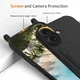 Apple iPhone 16 Hoesje met Koord en Pasjeshouder Siliconen Zwart afbeelding 7