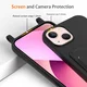 Apple iPhone 13 Hoesje met Koord en Pasjeshouder Siliconen Zwart afbeelding 6