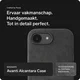 Rosso Avanti Apple iPhone 17e / 16e Hoesje Alcantara MagSafe Back Cover Grijs afbeelding 4