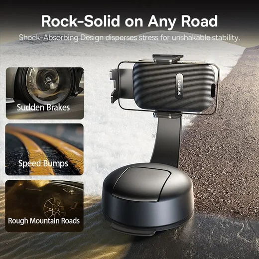 Baseus PrimeTrip Dashboard/Raam Telefoonhouder 360° Verstelbaar Zwart afbeelding 5