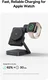 Baseus PicoGo 3-in-1 Draadloze Qi 2.2 Oplader Smartphone/Watch/AirPods 25W Zwart afbeelding 5
