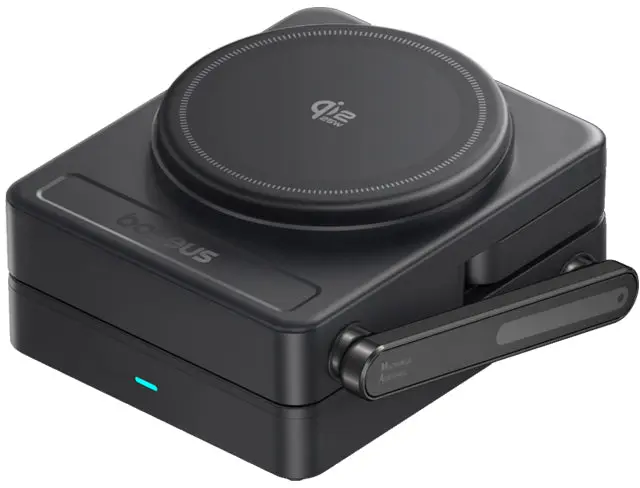 Baseus PicoGo 3-in-1 Draadloze Qi 2.2 Oplader Smartphone/Watch/AirPods 25W Zwart afbeelding 2