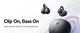 Baseus Bass BC1 Open-Ear True Wireless Draadloze Bluetooth Oordopjes Wit afbeelding 4