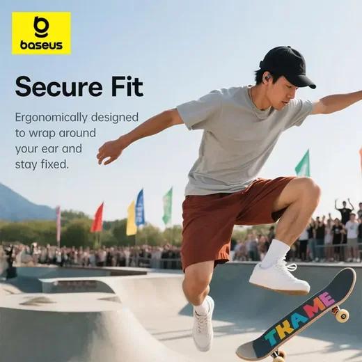 Baseus Eli 2i Fit Open-Ear True Wireless Draadloze Bluetooth Oordopjes Wit afbeelding 9